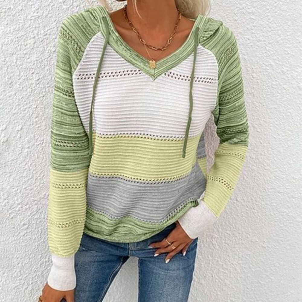 Zowodo Women’s Hoodie Sweater sz L Open Knit NEW #Z151​​​